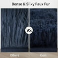 thumbnail image 2 of HOMERRY Shag Area Rug 3'x5' Soft Small Rectangle Carpet for Bedroom Living Room Dining Room Decorative Rugs, Navy Blue, 2 of 7