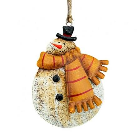 

GOODLY Christmas Tree Pendant Fireplace Decor Vintage Iron Hanging Ornament