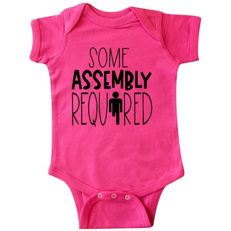 

Inktastic Some Assembly Required Right Leg Amputee Gift Baby Boy or Baby Girl Bodysuit