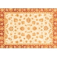 thumbnail image 1 of Ahgly Company Indoor Rectangle Oriental Orange Traditional Area Rugs, 7' x 9', 1 of 4