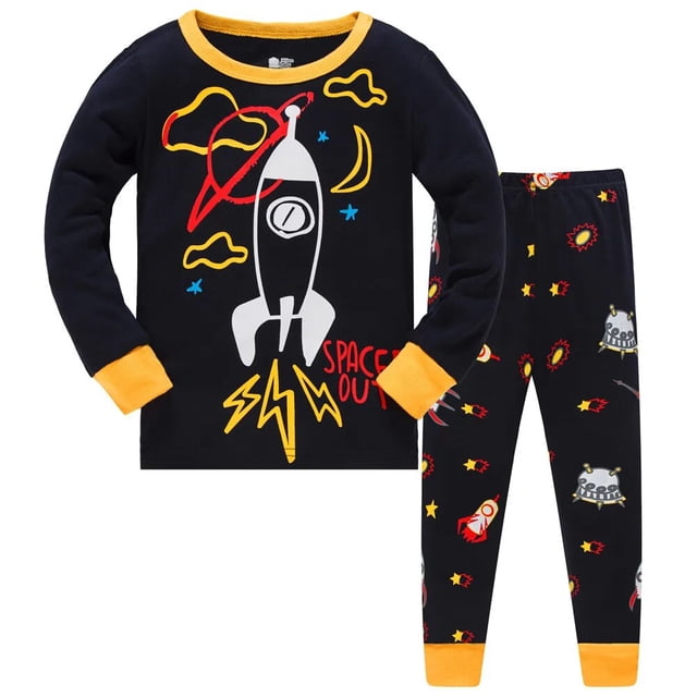 Conjuntos de Pijamas de dinosaurio de Navidad para niños de 3 a 8 años, ropa de dormir a rayas, Pijamas de Papá Noel para bebés