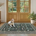 thumbnail image 3 of UERMEI 3x5 Area Rugs for Living Room, Indoor Washable Rug, Floral Area Rugs for Bedroom Home Office Decor Dining Room Carpets, Non Slip Low Pile - Black/Green/Brown, 3 of 10