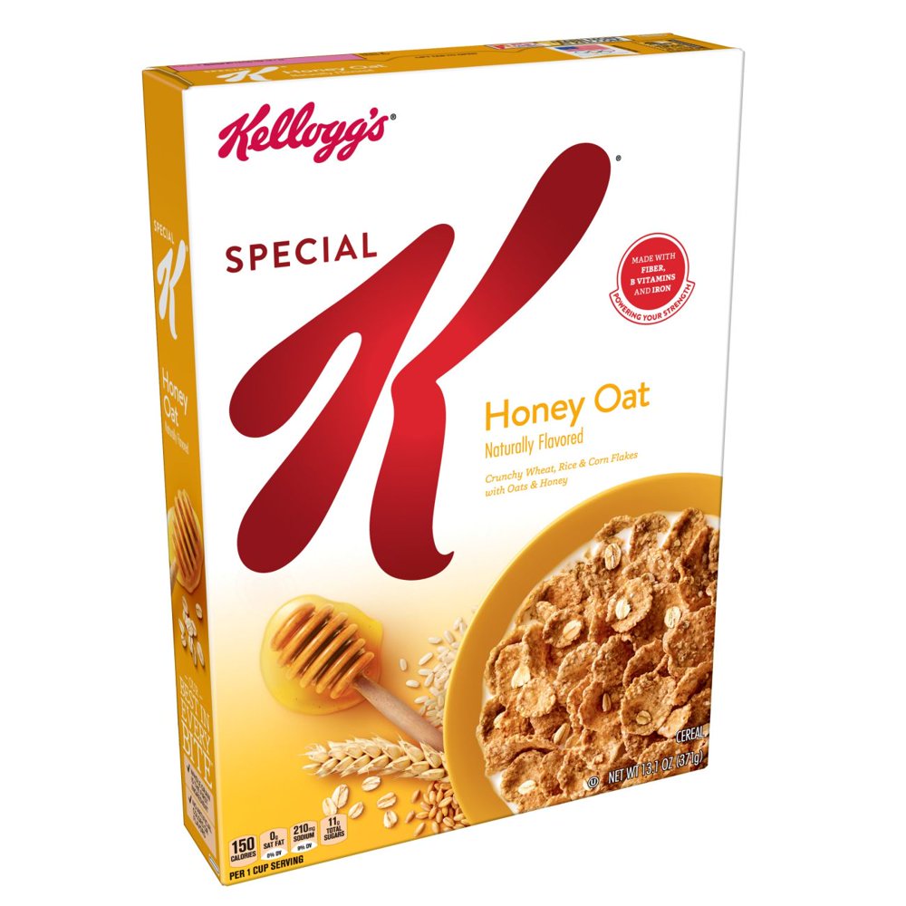 Kellogg's Special K, Breakfast Cereal, Honey Oat, 13.1 Oz