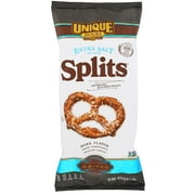 Unique Snacks - Homestyle Baked "Splits" Pretzels, Salted, Extra Salt, 11 Ounce Bags, 33 Ounces Total (Pack of 3)