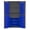 Blue, variant on Durham 3501-BDLP-102-3S-95 14 Gauge Flush Door Style Lockable Cabinet with 102 Yellow Hook on Bins & 3 Adjustable Shelves, Gray - 36 in.