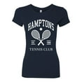 thumbnail image 2 of Wild Bobby Hamptons Tennis Club Est 1986 Sports Womens Slim Fit Junior Tee, Navy, Large, 2 of 6