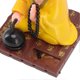 thumbnail image 3 of Small Buddhist Monk Solar Ornaments Light Energy Sensing Automatic Nodding Knocking Monk Decoration for Office Home Car Gift Yellow, 3 of 4