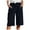 Navy, variant on vigerkar Linen Shorts for Women Drawstring High Waisted Plus Size Shorts Summer Vacation Loose Beach Pants with Pockets Navy, S