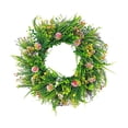 thumbnail image 2 of Corona de flores Strade Fareast Limited Adorno elegante corona Artificial colgante para el hogar patio festival decoración de ventanas primavera 50CM, 2 of 8