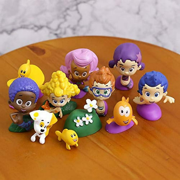 Set of 10 Figures for Inspired Bubble FIsh Deluxe Guppies Party