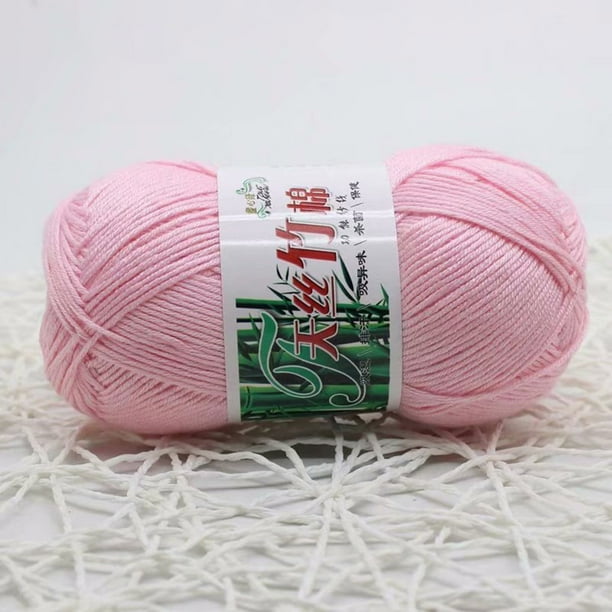 Hilo de algodón para tejer a dos agujas y a ganchillo: hilo suave y delicado para la piel, ideal para prendas de vestir, bufandas, mantas, gorros y accesorios para bebés. Hilo cálido de fibra natura