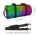 thumbnail image 4 of KLL Colorful Glitter Duffle Bag For Men Women Sport Gym Fitness Tote Travel Training Workout Basketball Football Weekender, 4 of 8