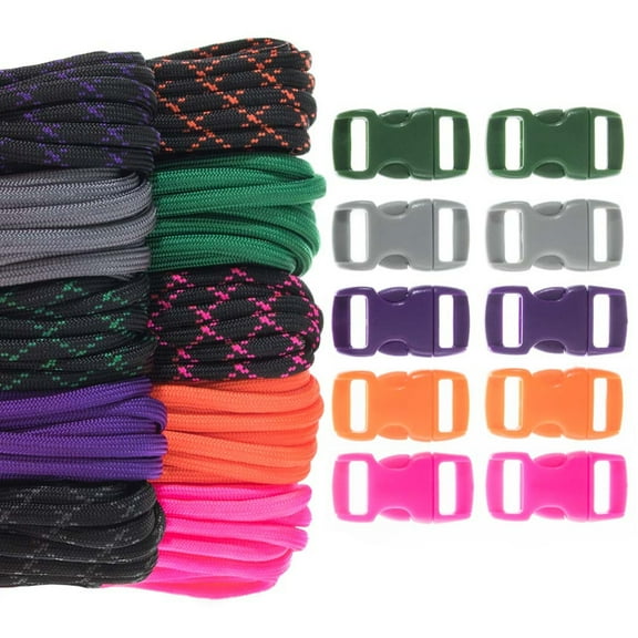 Craft County 550 Paracord Combo Crafting Kit with Buckles