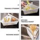 thumbnail image 4 of Fregadero de drenaje Bandeja triangular Fregadero Cesta Estante de almacenamiento Soporte de esponja Escurridor de frutas y verduras Fregadero colgante Esquina Caddy Organizador para baño de cocina. Afortunado Sencillez, 4 of 4