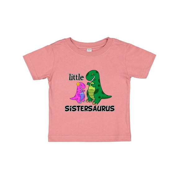 Inktastic Little Sistersaurus Girls Baby T-Shirt