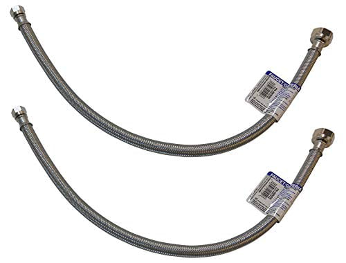 Eastman 48005n 20 in Faucet Connector Stainless Steel Hose 1/2-in FIP X 3/8 Comp for sale online 