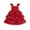 Red, variant on RUINIXCW Toddler Baby Girl Christmas Tank Dress Outfit Kids Christmas Tree Costume Star Print Fly Sleeve Holiday Party Tulle Tutu Dress with Pom-pom