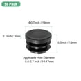 thumbnail image 3 of Uxcell 70 Paquete de Tapones Plásticos Redondos, Inserciones de Tubo de Muebles de 7/10 Pulgadas para Postes de Tubo/Sillas/Tuberías Metálicas [Negro], 3 of 6