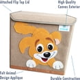 thumbnail image 4 of Folding Animal Toy Box with Lid - Cute Puppy Toy Chest and Versatile Storage Organizer for Nursery and Home, 4 of 5