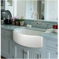 thumbnail image 2 of Shaw's Premium Seafood Waterside Apron Front Fireclay Kitchen Sink White 30" X 20 7/8" X 10" Single Bowl With A Bowed Front, 2 of 7