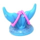 thumbnail image 4 of Juego de lanzamiento inflable de cola de sirena inflable portátil con anillos para natación de verano Azul, 4 of 9