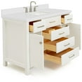 thumbnail image 7 of Ariel H049SWQRVOWHT Bristol 49" Free Standing Single Rectangular Basin Vanity Set - White, 7 of 7