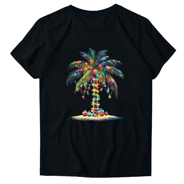 Blusas de Manga Corta para las Mujeres Divertida Impresión Cuello Redondo Camiseta Vintage, Blusas de Primavera para las Mujeres