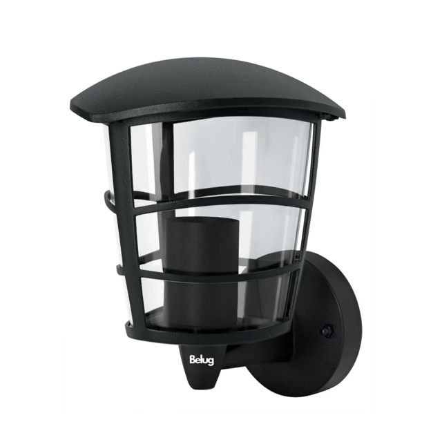 Arbotante Tipo Farol Soportado Sin Lámpara Estructura Belug Negro