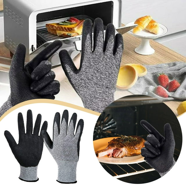 ProductCategory Oven – Heat- Kitchen Gloves for Safe Handling of Hot Bakeware and Cookware with Extended 10-Inch Length