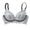 Gray, variant on Lacy Bras for Women Wireless Push up Bralette Bow Decorated Breathable Spaghetti Strap Everyday Bras Yellow S