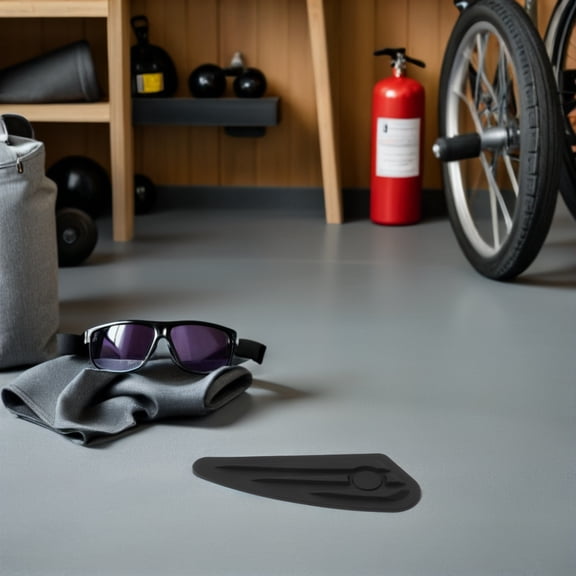 TEHAUX 1Pair Black Motorcycle Tank Pad with Precision Cut and Reflective Grip Pads