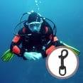 thumbnail image 5 of MLINS 3pcs Bolt Snap Hook Swivel Snap Hook Underwater Diving Hook Single Swivel Hook Single Headed Hook, 5 of 8