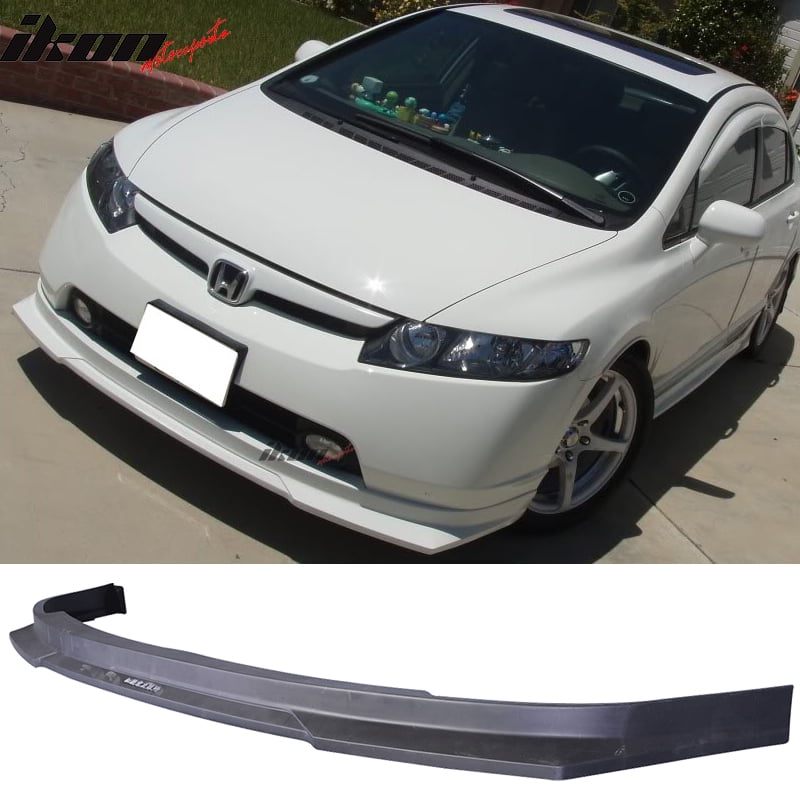 Fits 06 08 Honda Civic 4dr Hcl Style Front Bumper Lip Spoiler Pp