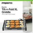 thumbnail image 2 of Presto 07073 Electric Tilt-N-fold Griddle, 19", Black, 2 of 7