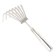thumbnail image 2 of Stainless Steel Hand Rake for Gardening Garden Cultivator Tool with Ergonomic Handle, Ideal for Loosening Soil,Weeding, Spreading Mulch, Flower Beds Raised Garden Maintenance, 2 of 4