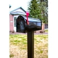 thumbnail image 4 of Gibraltar Mailboxes Elite Medium Black Steel Post Mounted Mailbox, 4 of 6