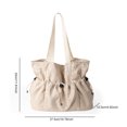 thumbnail image 4 of Bolso Hombro para Mujer Mano Con Cordón Viajes Al Aire Libre (caqui), 4 of 4