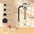 thumbnail image 3 of Bomba De Transferencia De Aceite, Sensor De Parada Automática Bomba De Transferencia De Combustible Líquido 3.2GPM Batería Portátil De Alta Velocidad Y USB Tipo C Alimentado, 3 of 7