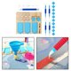 thumbnail image 1 of Herramientas de pintura de 5D bandejas de almacenamiento accesorios s de cajas de almacenamiento de rejillas y bolígrafos de Azul S Soledad Bandejas de pintura de diamantes, 1 of 10