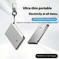 thumbnail image 4 of Bigcan 5000mAh Ultra-Thin Power Bank – Portable Fast Charger with 20W PD, Built-In Data Cable, Key Finder Function, and Aluminum Body for Smartphones & NEO Drones, 4 of 7