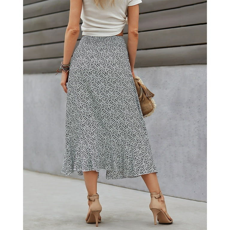 Mid length clearance leopard skirts 80