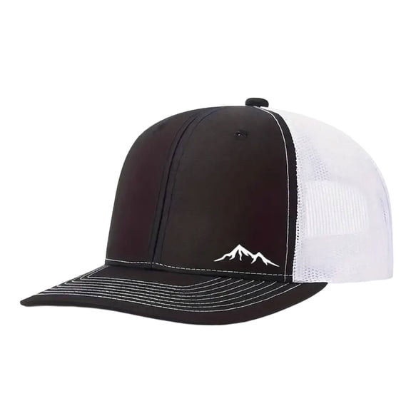 JUUNthy Mens Trucker Hat, Adjustable Snapback Quick Dry Breathable Mesh Outdoor Sport Baseball Cap White