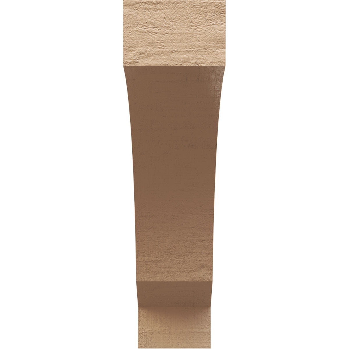 8"W x 32"D x 32"H Thin Moab Rough Cedar Woodgrain TimberThane Corbel, Primed Tan