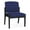 Cobalt, variant on Amherst Steel Reception Waiting Armless Guest Chair / Black Steel / Blue