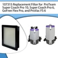 thumbnail image 2 of 4 Pack 107315 HEPA Filter Compatible with Proteam Super Coach Pro 6, Pro 10, FS 6 & GoFree Flex Pro Backpack Vacuums, 2 of 5