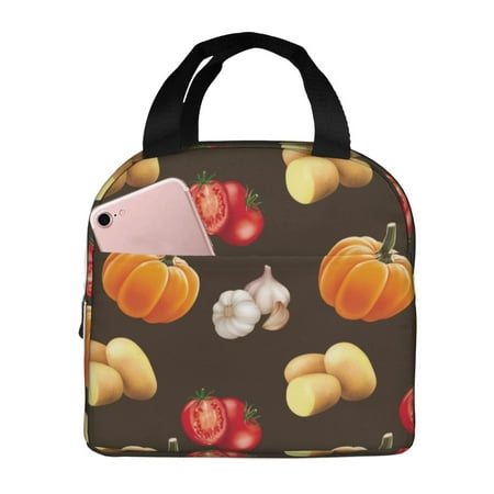 Insulated Lunch Bag for Women Men - vegetable Potato Leakproof Cooler Lunch Box for Women Men  Lunch Tote Bags for Work School Picnic Travel