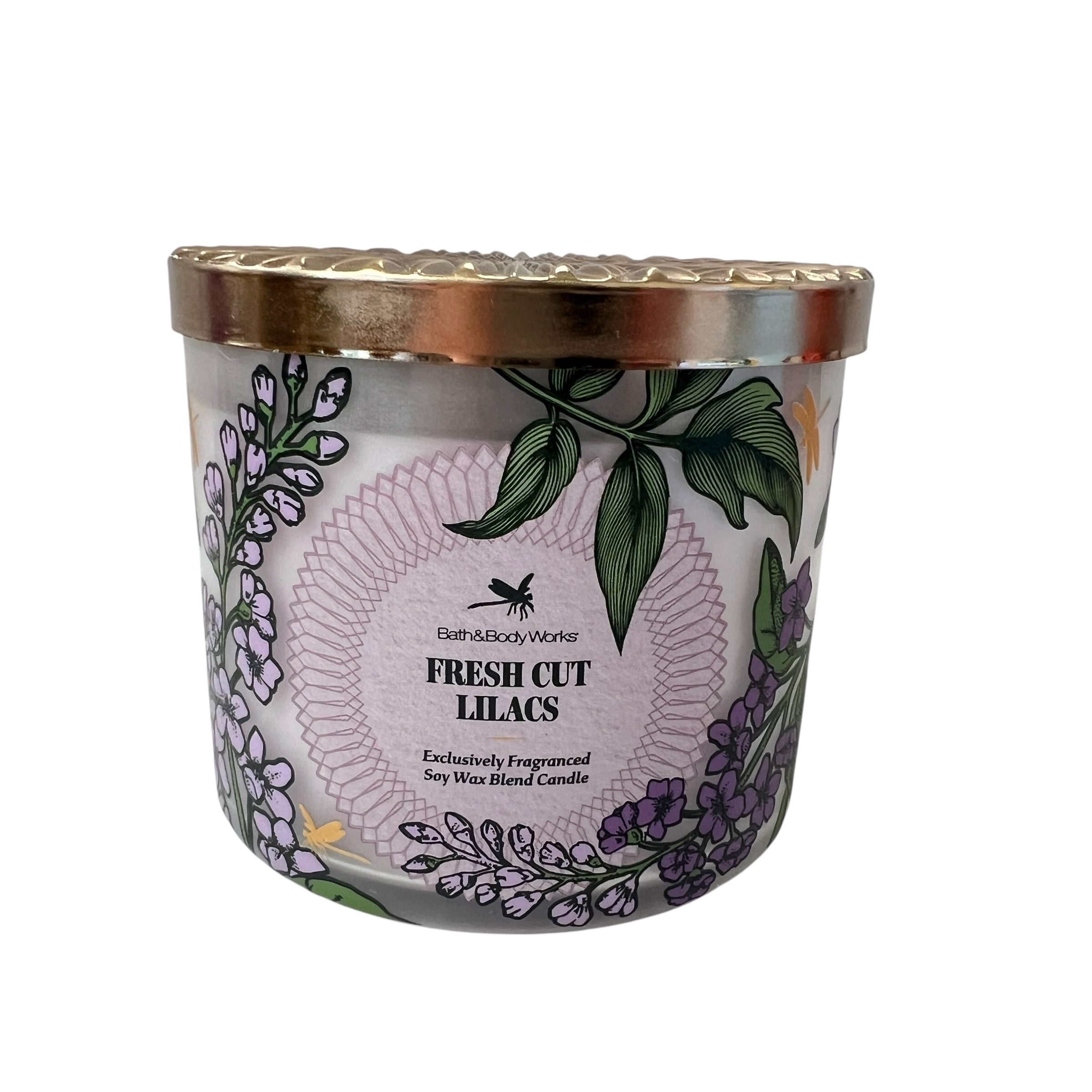 Bath & Body Works Fresh Cut Lilacs Scented 3 Wick Candle 14.5 oz