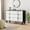 Black + White, variant on 6 Drawer Dresser with Deep Drawers for Bedroom, Modern Wooden Chest Dresser with Deep Drawers with Vintage Pattern Design, Metal Handle