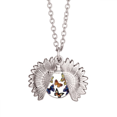 thumbnail image 1 of Butterflies with different colour Wings Sunflower Necklace Pendant Locket Jewelry, 1 of 3