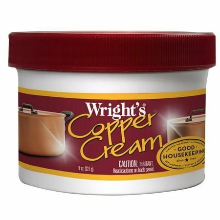Wright’s Copper Cream - For Cleaning and Polishing Pots, Sinks, Mugs, (Best Way To Polish Copper Pots)